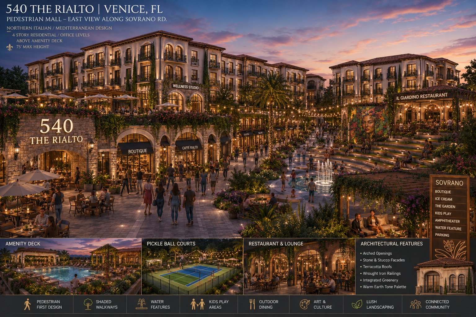 Venice Wellness — Pedestrian Mall East View, 540 The Rialto